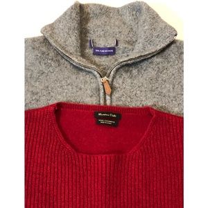 Two Cashmere Sweaters-Small